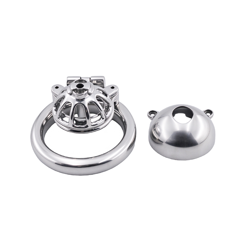 Round Shield Dual-Cage  Chastity lock A1-105