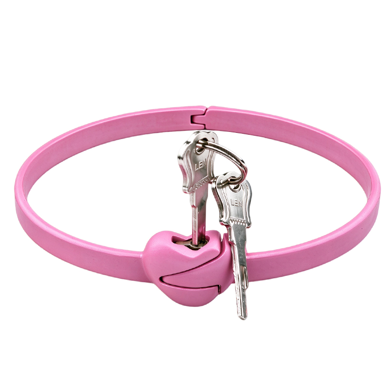 Heart-shaped lock Teflon collar XQ-7